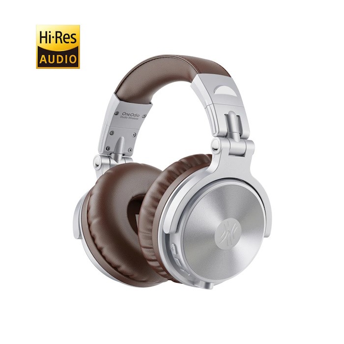 [ONEOPC585S] OneOdio Studio Wireless C Hi-Res Cuffie DJ Bluetooth 5.0 Silver/Brown