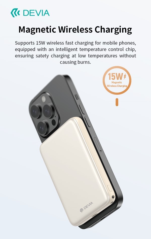 [DEPBU12827G] Power Bank Ultra12 10000mAh PD 22.5W Magnetico con Cavo Tipo-C Integrato Gold