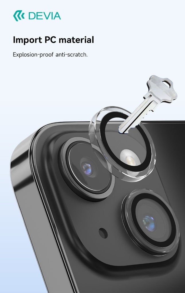 [DEPSC15P139] Protezione per fotocamera in cristallo iPhone 15 & 15Plus