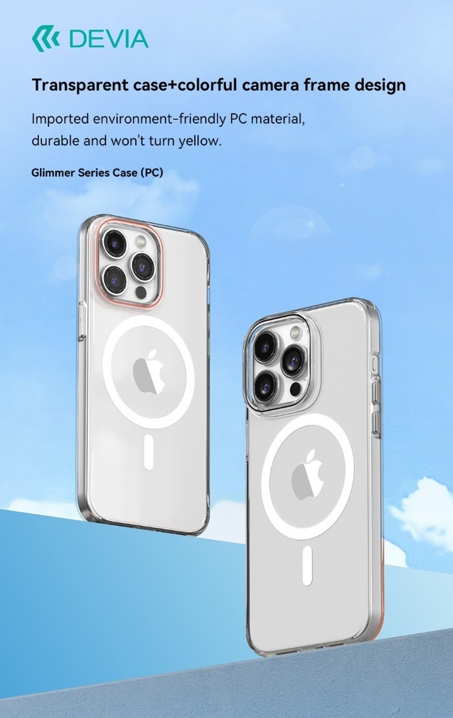 [DEGM15S900] Cover magnetica wireless protezione camera iPhone 15 Plus