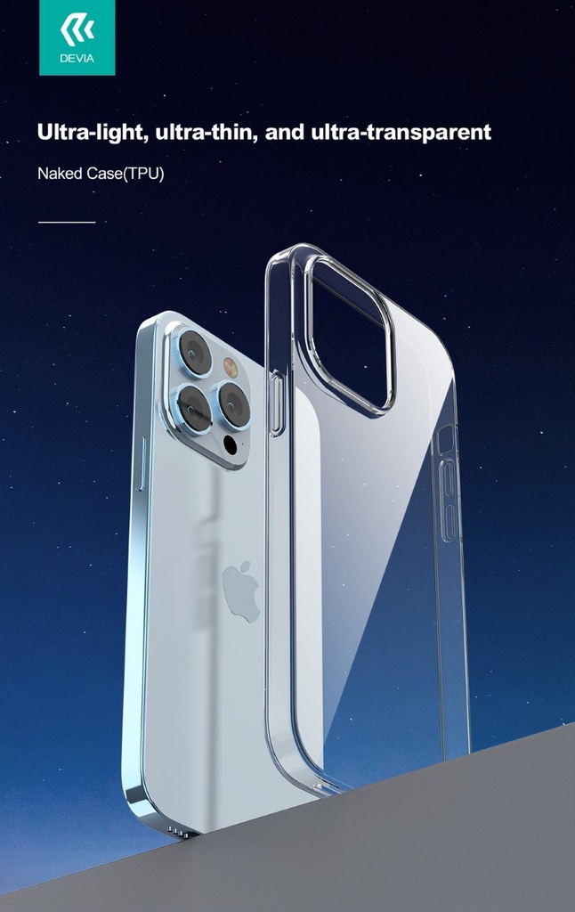 [DENAK14PM021] Cover Trasparente Morbida Compatibile con iPhone 14 Pro Max