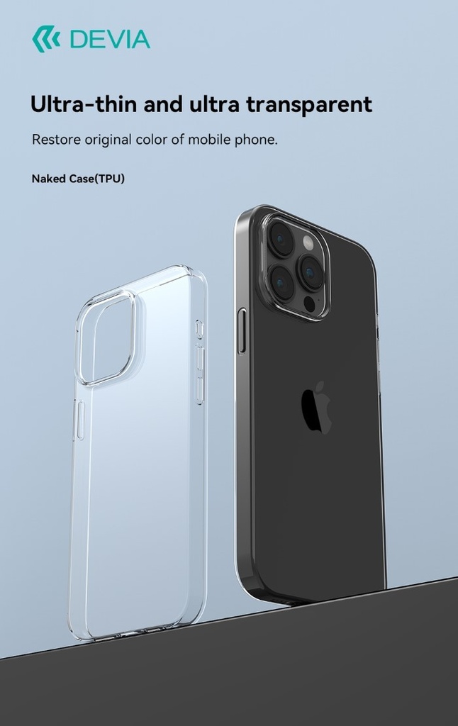 [DENAK15368] Cover Trasparente Morbida in TPU per iPhone 15 Pro