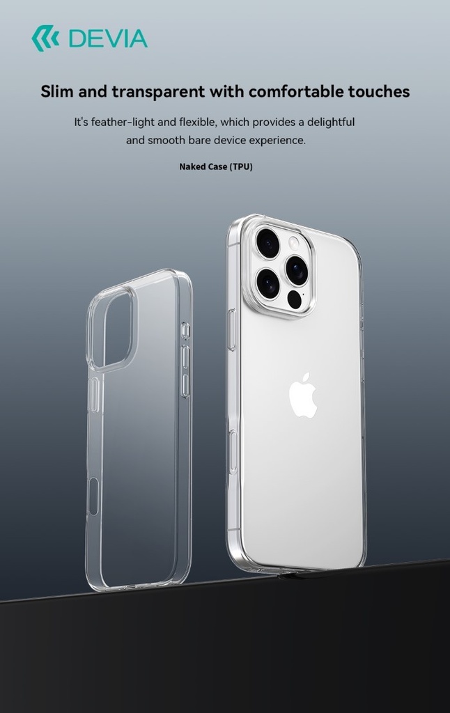 [DENAK16297] Cover Trasparente Morbida in TPU per iPhone 16 Pro