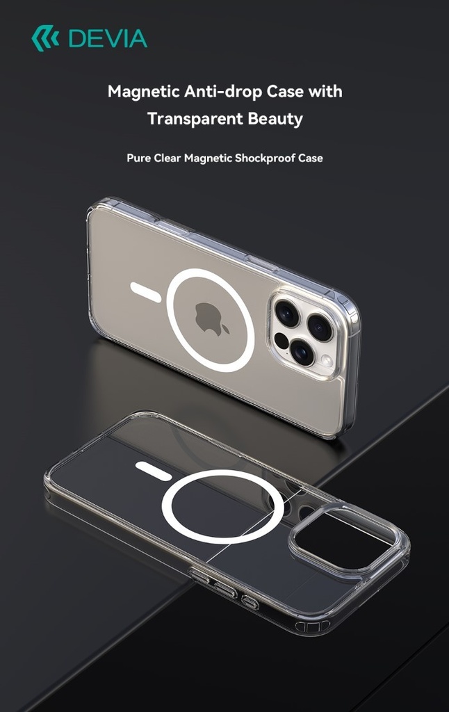 [DEPGM16910] Cover Magnetica Glimmer con Apple Magsafe iPhone 16 Pro