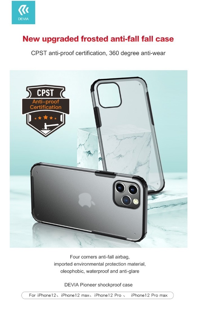[DESE12PM213] Cover super protettiva Edge per iPhone 12 Pro Max
