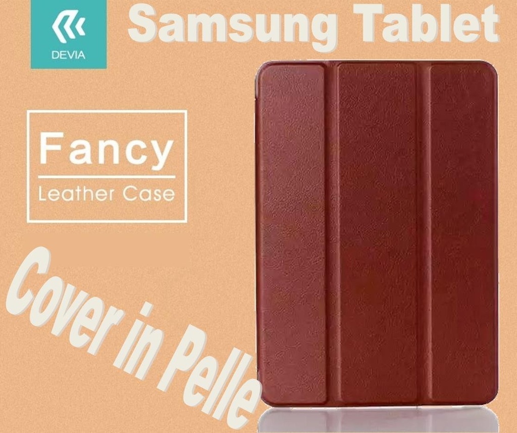 [DEFAT453M] Custodia in pelle per Tablet Samsung TabS2 8.0 T715 Marrone