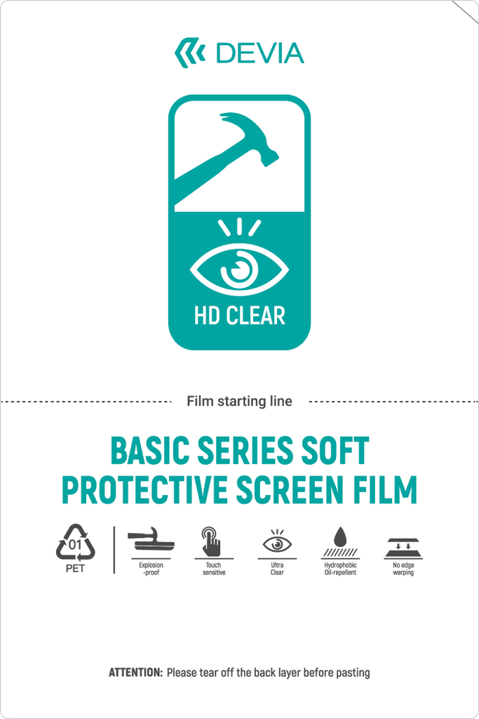 [DETPUF432] Pellicole 12x18 Idrogel AntiShock Serie Basic Soft 50 pz