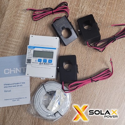 [SPM-DTSU666-D-C] DTSU666-D-CT - Solax Meter Contatore di Energia trifase CHINT + CT