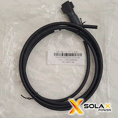 Cavo alimentazione BATTERIA INVERTER negativo (B) 2m