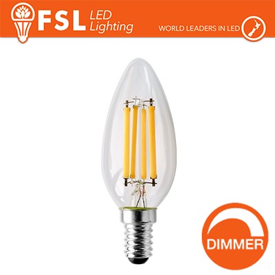 [FLC354W27K14DM] Lampada Filamento Oliva - 4W 2700K E14 400LM Dimmerabile