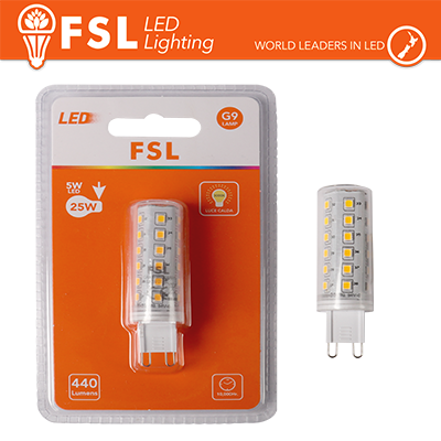 [FLG9-5W3K] Lampadina G9 - 5W 3000K
