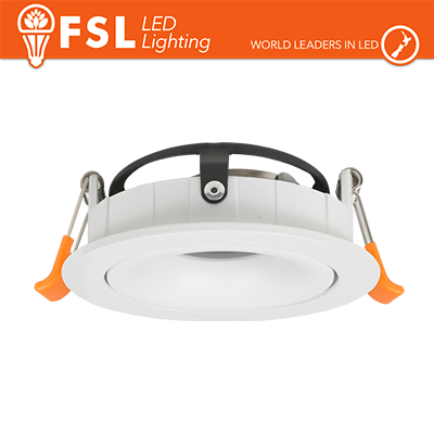 Portafaretto Downlight Circolare Orientabile 3D GU10/MR16 Foro Ø95 mm Bianco