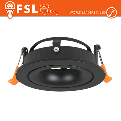 Portafaretto Downlight Circolare Orientabile 3D GU10/MR16 Foro Ø95 mm Nero