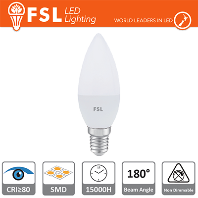 [FLC37B75W40K14] Lampada Oliva - 7,5W 4000K E14