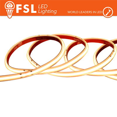 [FLSC24V15W3K65] Striscia LED COB 5metri - IP65 3000K 24V 15W/m 1450lm/m CRI90