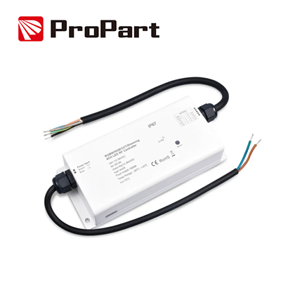 [SD4CH-WP20A] Ricevitore Controller RGB/RGBW IP67 - 4 Canali, 5A/Canale, 12-36V DC RF