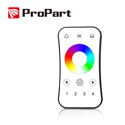 Telecomando RF RGB/RGBW - 4 Zone, Touch Wheel