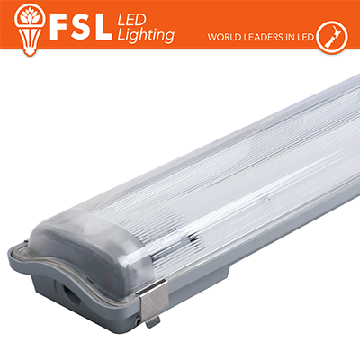 [FLB-2T60] Plafo Stagna Porta tubo T8 IP65: 2 tubo 60cm