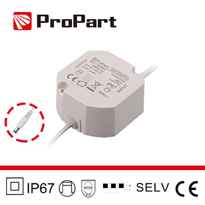 [PE67-20W12V] Alimentatore IP67 12V 20W 1.67A Size:59*59*28mm