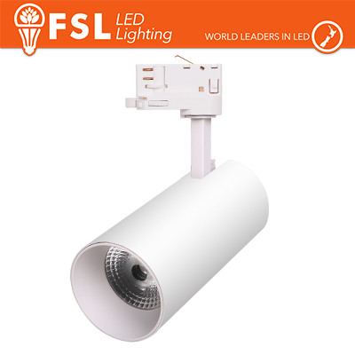 [FLT4FST930W] FSL Proiettore a Binario Trifase BIANCO - 3white 3000-4000-6500k, 30w, 3500lm EOL--VA FLT4-W