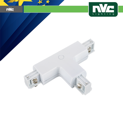 [NVTE-T] Connettore Forma  T  Binario Trifase - Colore Bianco