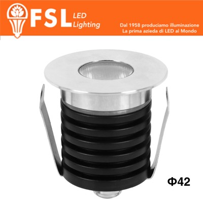 POLARIS - Punti Luce LED Spotlight Waterproof – 3W 4000K – 42*37mm – IP65