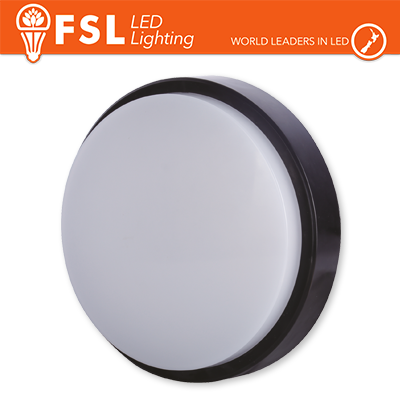 [FLRB-B15W4K] Plafoniera LED ROTONDA NERA 15W 4000K Ø180*55 IP54