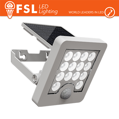 [FLFSW303W] Faro da esterno solare con sensore di movimento 40W (4 led) - Bianco