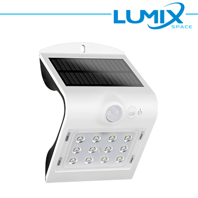 [LGB-SWL4K1W] Lampada da parete LED solare senza fili con Sensori 220lm BIANCO