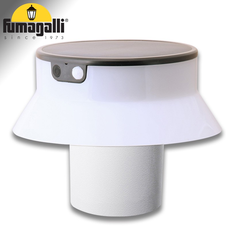 [FUFE12W0S1KOP2] FELICE 200 SPIKE BIANCO SOLAR LED Ø150 PIR CCT SET