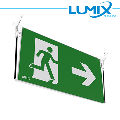 [AWE-PLX] Kit di segnalazione PLEXI glass per Plafo IP65