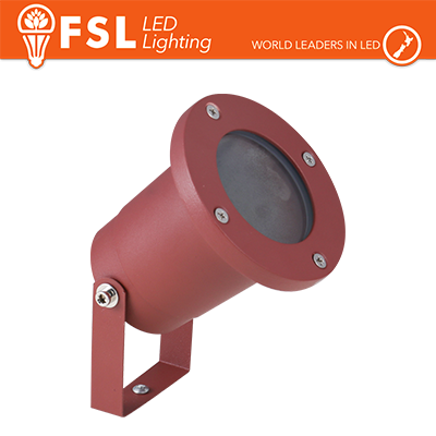 [FLIP-GU10C] FSL Faretto giardino orientabile picchetto finitura Corten GU10, IP54, corpo metallico, lampadina non inclusa