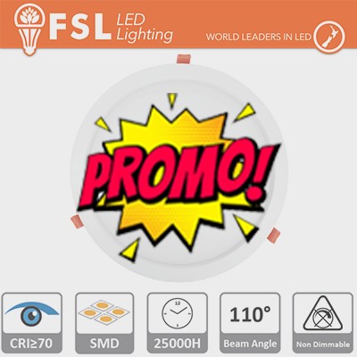 [FLSP1106RO24W30] Downlight LED IP20 24W 3000K 1800LM 110° FORO:285mm