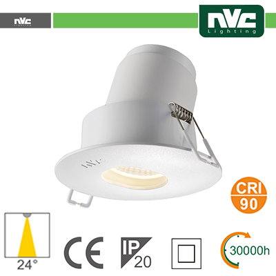 [NV39D-9W3K24] Faro direzionabile LED IP20 9W 3000K 700LM 24º FORO:95mm