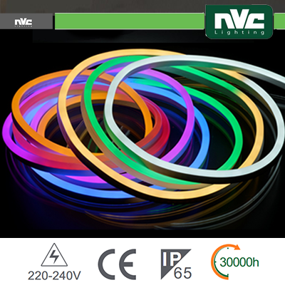 [NVN5050220VRGB] Tubo LED Flex 5050 - 25Metri 8W RGB AC220-240V IP65