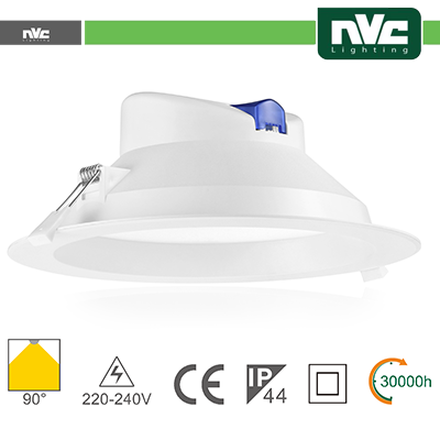 [NV9518E-25W3K] Downlight LED IP44 25W 3000K 2450LM 90º FORO:195-210mm