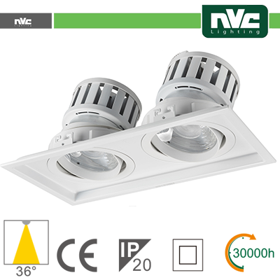 Incasso Multi lampada - 48w(2x24w) 4000k 4270lm >36° PF95