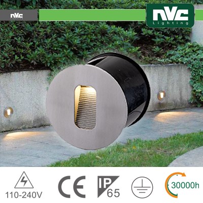 [NVW5571A-4W3K] Segnapasso a parete Tondo - 4W 3000K IP65