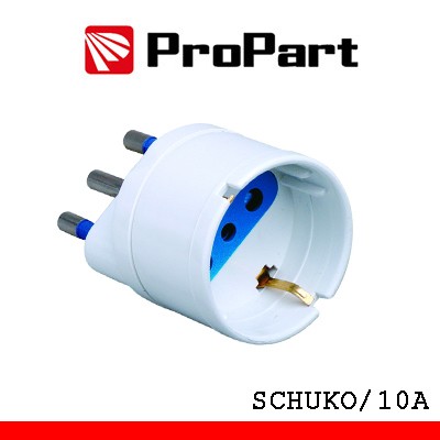 [PES1007-WP] Adattatore schuko spina16A