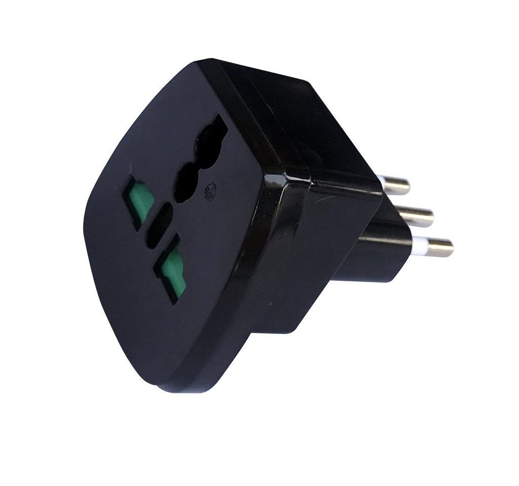 [PES501070-BK] Adattatore universale spina 10A nero