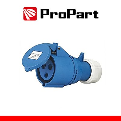 [PEI213] Presa Mobile Diritta Indust. CEE 16A-6h 2P+T 220-250V IP44