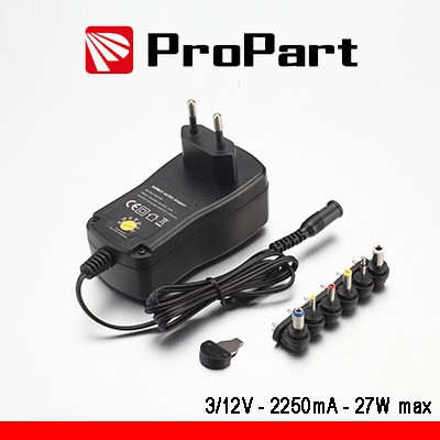 [PEAV-312V2000] Alimentatore Switching Multitensione 3-12V 2000mA 24W max