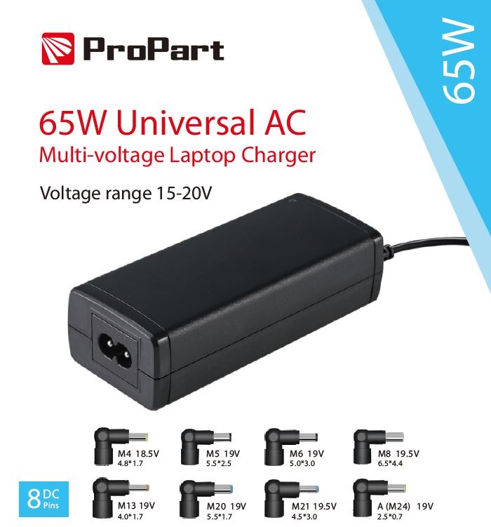 Alimentatore Universale Notebook Multi-voltaggio 65W
