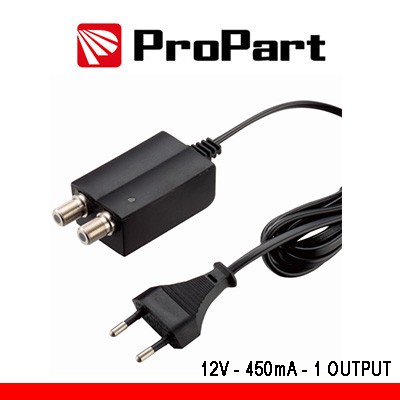 [PEA12V-4502] Alimentatore per amplificatori d'antennaTV 12V 450mA 1uscita