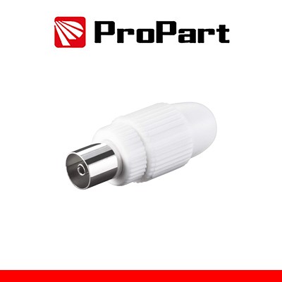 [TR-CP95-W] Presa antenna TV 75 Ω 9.5mm