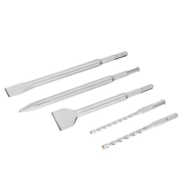 STA54400-XJ,Set 3 Scalpelli + 2 punte SDS-Plus