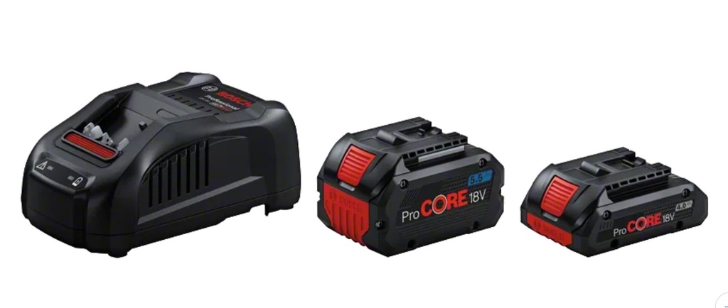 [BACA214A18S-BO] 1600A0214A,Set 2 batteria 18V 4.0Ah + 5.5 Ah + Caricabatteria