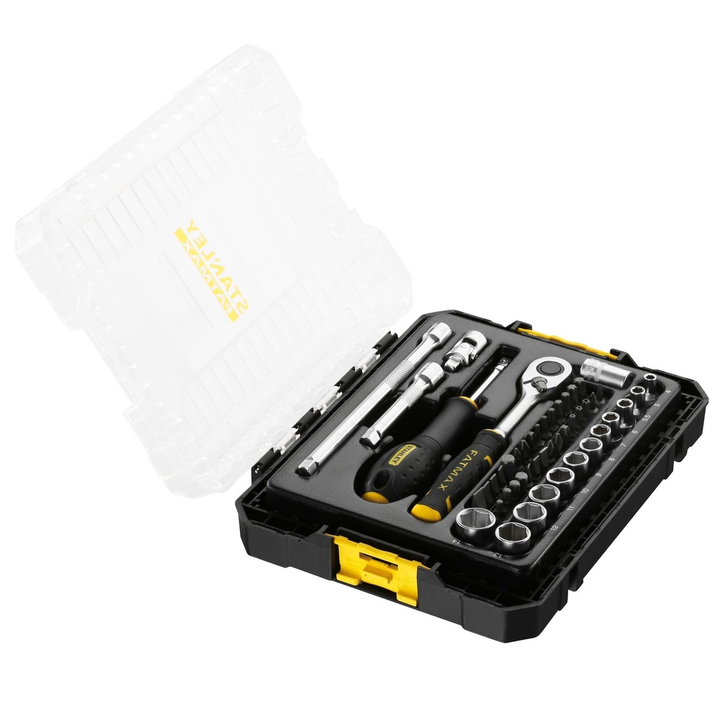 FMMT98101-0, SET 48 PZ CHIAVI A BUSSOLA ED ACCESSORI ATT. 1/4 STANLEY