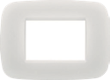 [9235082] PLACCA 4 MODULI ROUNDED BIANCA SERIE FAMILY