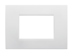 [9235091] PLACCA 4 MODULI SQUARED BIANCA SERIE FAMILY